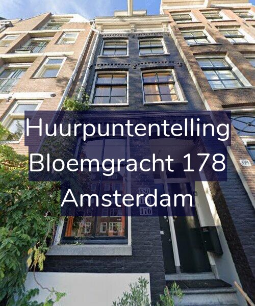 Foto gevel Huurpuntentelling voor Bloemgracht 178, Amsterdam