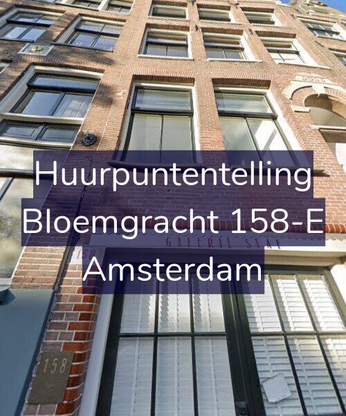 Foto gevel Huurpuntentelling voor Bloemgracht 158-E, Amsterdam