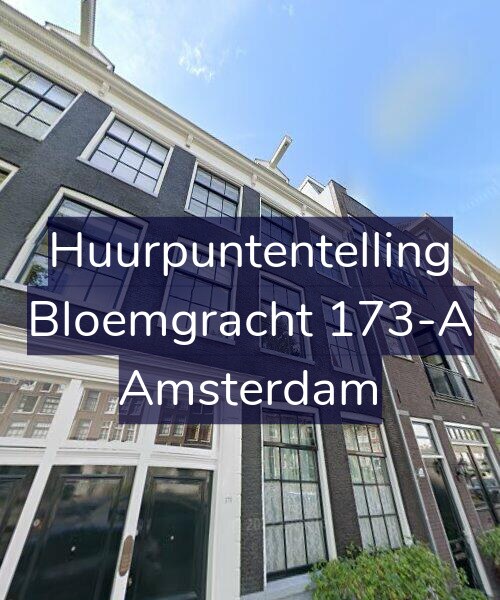 Foto gevel Huurpuntentelling voor Bloemgracht 173-A, Amsterdam