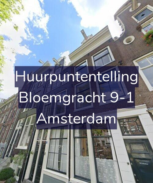 Foto gevel Huurpuntentelling voor Bloemgracht 9-1, Amsterdam