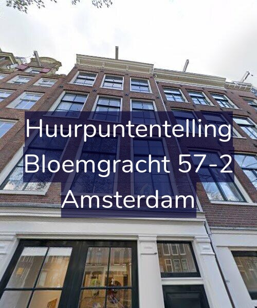 Foto gevel Huurpuntentelling voor Bloemgracht 57-2, Amsterdam