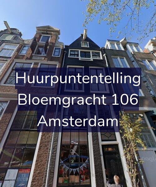 Foto gevel Huurpuntentelling voor Bloemgracht 106, Amsterdam