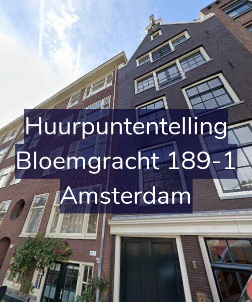 Foto gevel Huurpuntentelling voor Bloemgracht 189-1, Amsterdam