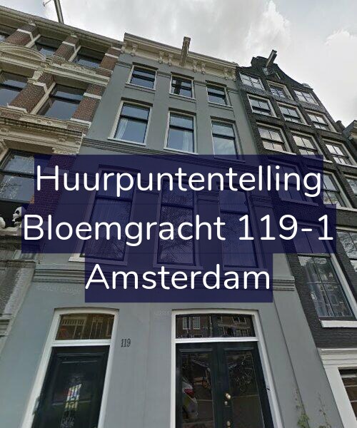 Foto gevel Huurpuntentelling voor Bloemgracht 119-1, Amsterdam