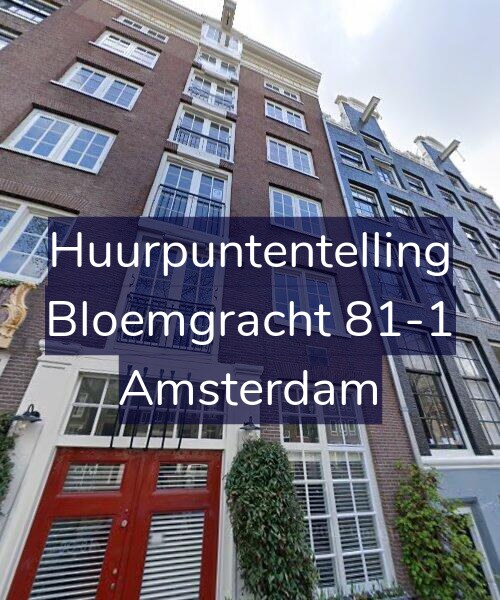 Foto gevel Huurpuntentelling voor Bloemgracht 81-1, Amsterdam