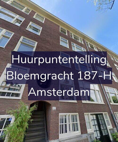 Foto gevel Huurpuntentelling voor Bloemgracht 187-H, Amsterdam