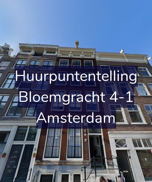 Foto gevel Huurpuntentelling voor Bloemgracht 4-1, Amsterdam