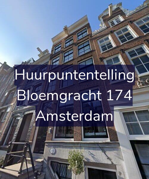 Foto gevel Huurpuntentelling voor Bloemgracht 174, Amsterdam