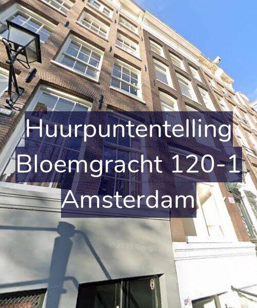 Foto gevel Huurpuntentelling voor Bloemgracht 120-1, Amsterdam