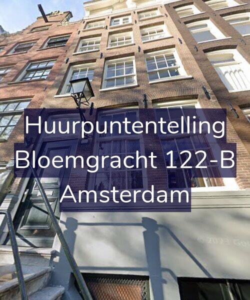 Foto gevel Huurpuntentelling voor Bloemgracht 122-B, Amsterdam