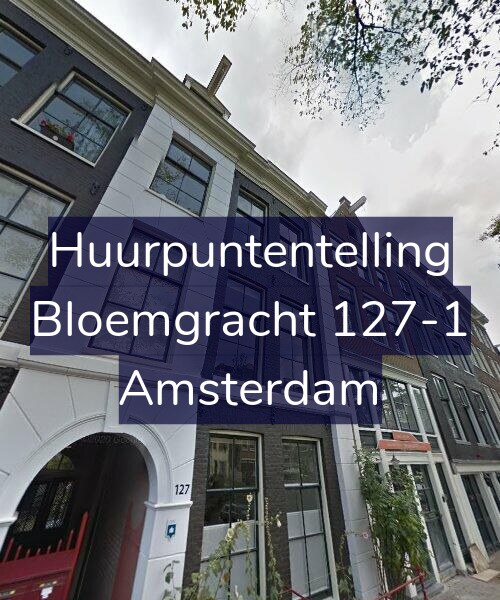 Foto gevel Huurpuntentelling voor Bloemgracht 127-1, Amsterdam