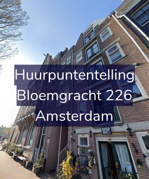 Foto gevel Huurpuntentelling voor Bloemgracht 226, Amsterdam