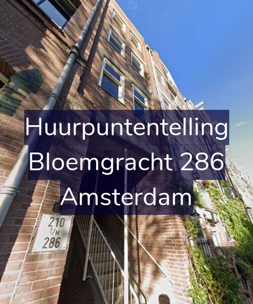 Foto gevel Huurpuntentelling voor Bloemgracht 286, Amsterdam