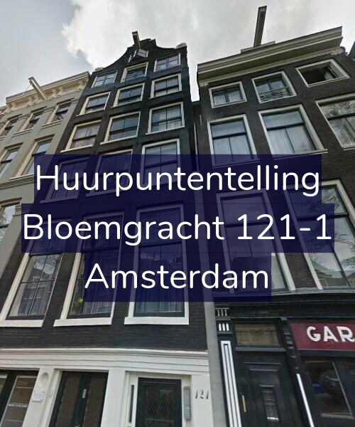 Foto gevel Huurpuntentelling voor Bloemgracht 121-1, Amsterdam