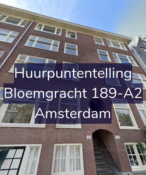Foto gevel Huurpuntentelling voor Bloemgracht 189-A2, Amsterdam