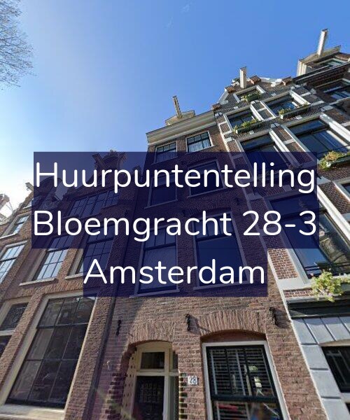 Foto gevel Huurpuntentelling voor Bloemgracht 28-3, Amsterdam