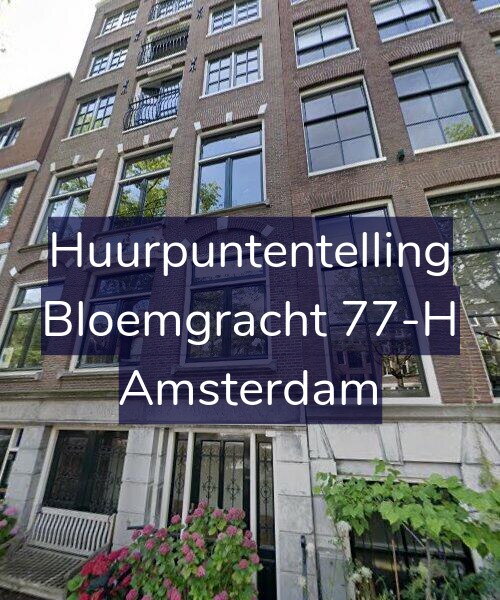 Foto gevel Huurpuntentelling voor Bloemgracht 77-H, Amsterdam