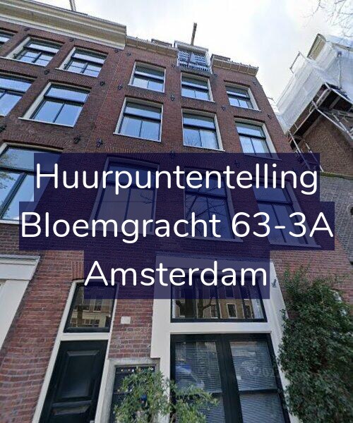 Foto gevel Huurpuntentelling voor Bloemgracht 63-3A, Amsterdam