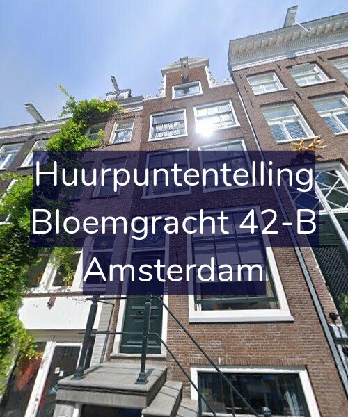 Foto gevel Huurpuntentelling voor Bloemgracht 42-B, Amsterdam