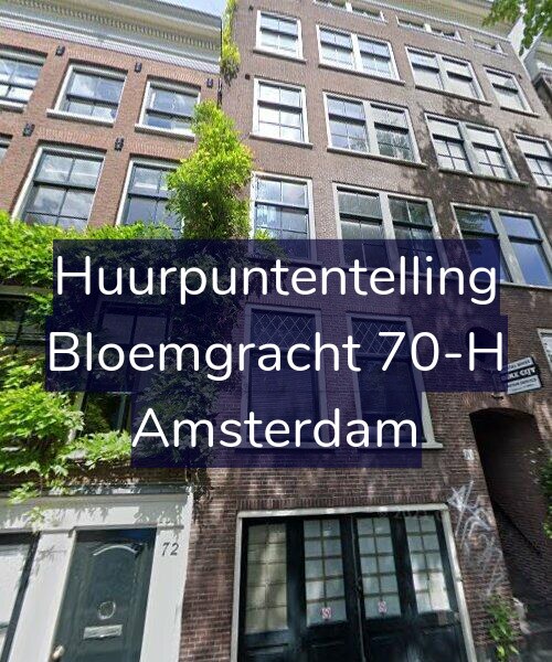 Foto gevel Huurpuntentelling voor Bloemgracht 70-H, Amsterdam