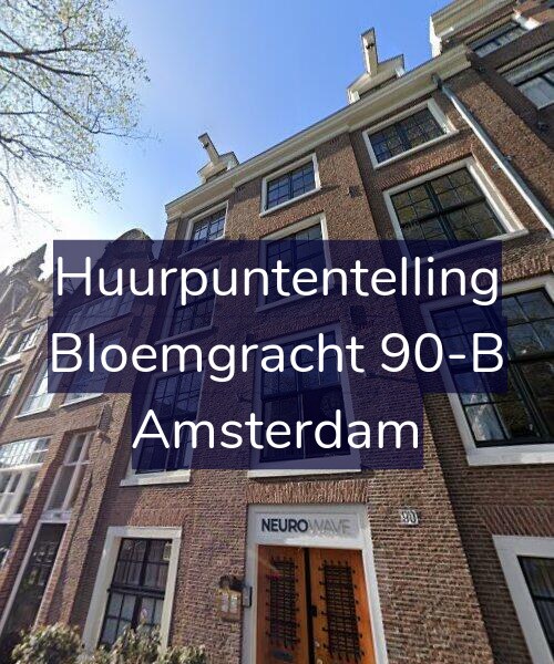 Foto gevel Huurpuntentelling voor Bloemgracht 90-B, Amsterdam