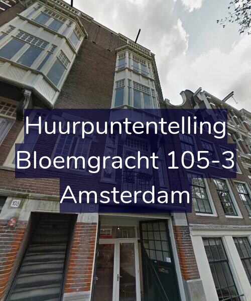 Foto gevel Huurpuntentelling voor Bloemgracht 105-3, Amsterdam