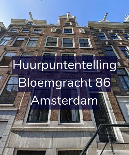 Foto gevel Huurpuntentelling voor Bloemgracht 86, Amsterdam