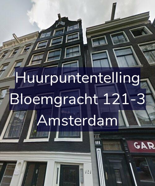 Foto gevel Huurpuntentelling voor Bloemgracht 121-3, Amsterdam