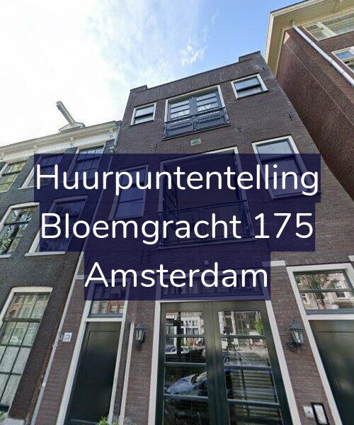 Foto gevel Huurpuntentelling voor Bloemgracht 175, Amsterdam