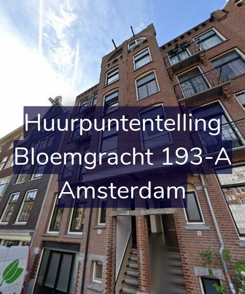 Foto gevel Huurpuntentelling voor Bloemgracht 193-A, Amsterdam