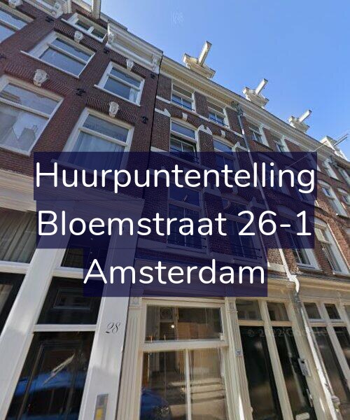 Foto gevel Huurpuntentelling voor Bloemstraat 26-1, Amsterdam