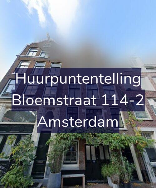 Foto gevel Huurpuntentelling voor Bloemstraat 114-2, Amsterdam