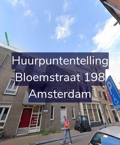 Foto gevel Huurpuntentelling voor Bloemstraat 198, Amsterdam