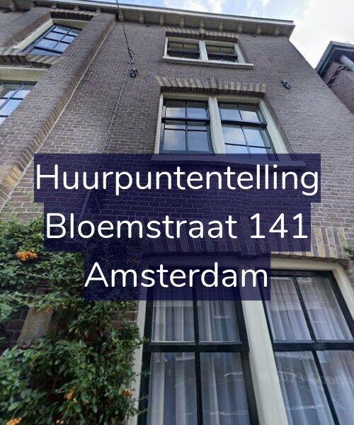 Foto gevel Huurpuntentelling voor Bloemstraat 141, Amsterdam