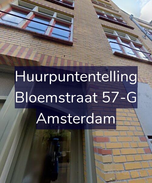 Foto gevel Huurpuntentelling voor Bloemstraat 57-G, Amsterdam