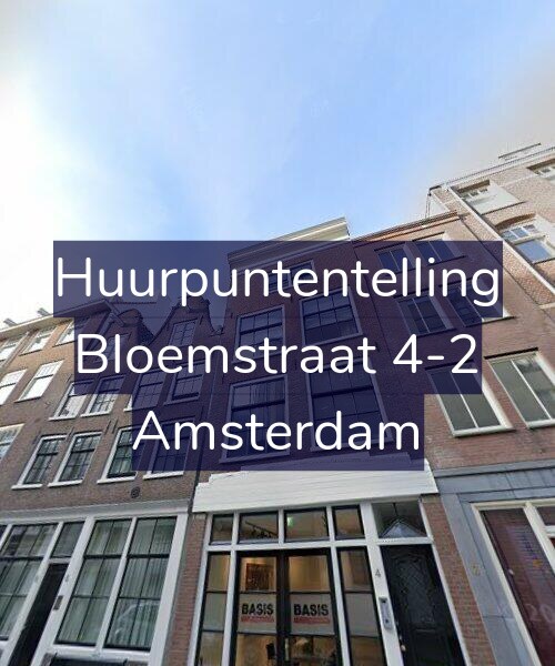 Foto gevel Huurpuntentelling voor Bloemstraat 4-2, Amsterdam