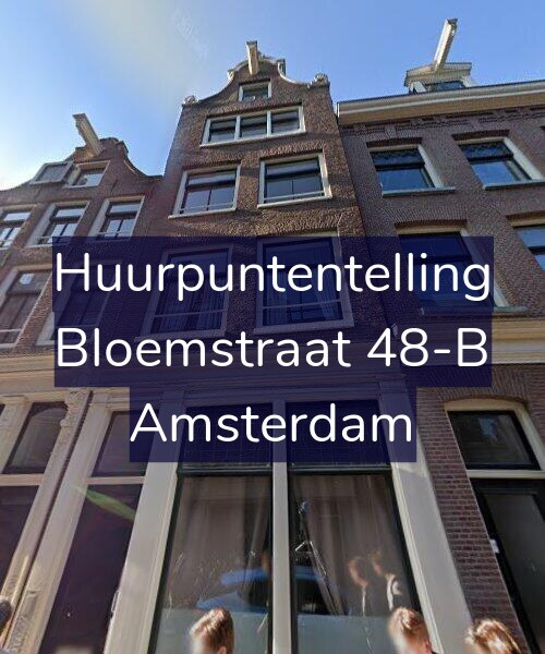 Foto gevel Huurpuntentelling voor Bloemstraat 48-B, Amsterdam