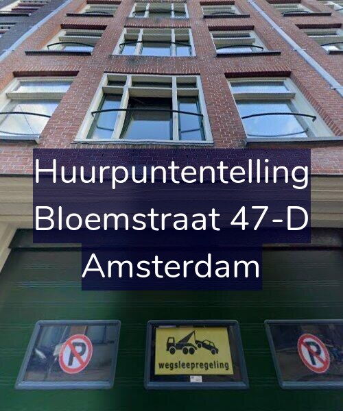 Foto gevel Huurpuntentelling voor Bloemstraat 47-D, Amsterdam