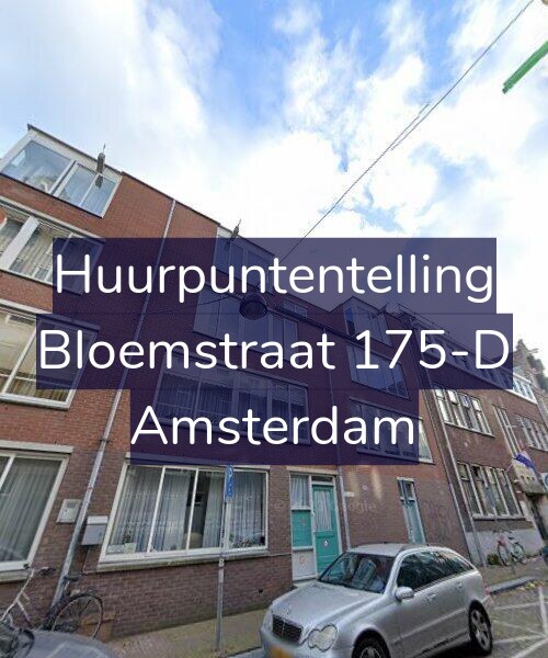 Foto gevel Huurpuntentelling voor Bloemstraat 175-D, Amsterdam