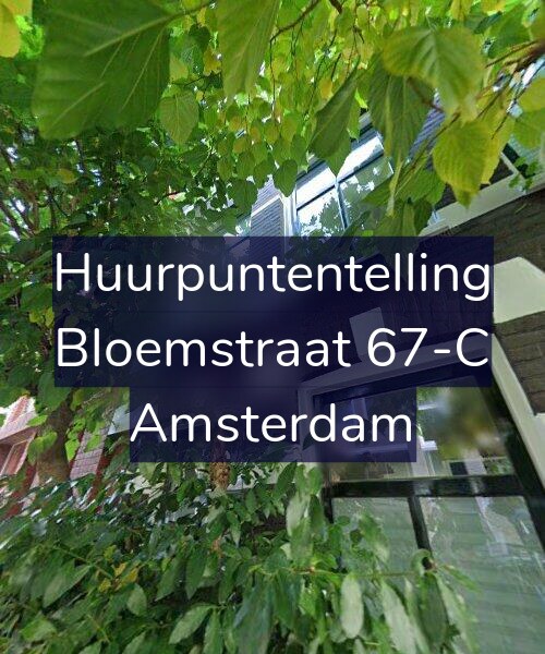 Foto gevel Huurpuntentelling voor Bloemstraat 67-C, Amsterdam