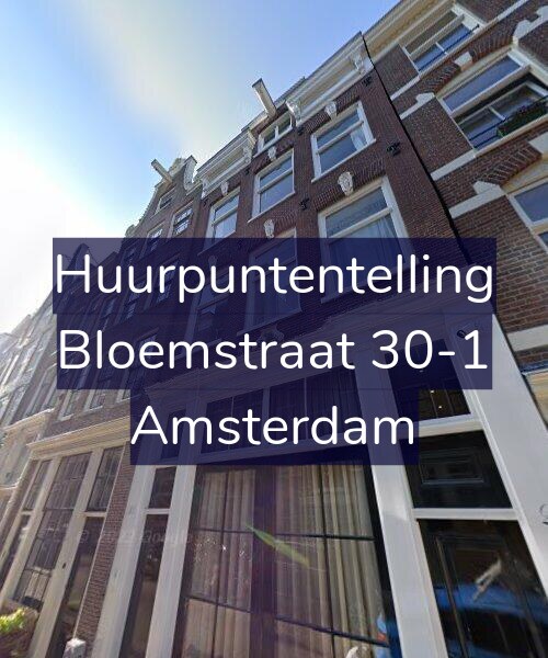 Foto gevel Huurpuntentelling voor Bloemstraat 30-1, Amsterdam