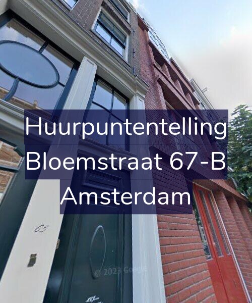 Foto gevel Huurpuntentelling voor Bloemstraat 67-B, Amsterdam