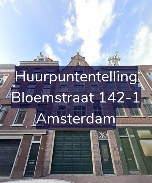 Foto gevel Huurpuntentelling voor Bloemstraat 142-1, Amsterdam