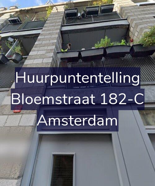 Foto gevel Huurpuntentelling voor Bloemstraat 182-C, Amsterdam