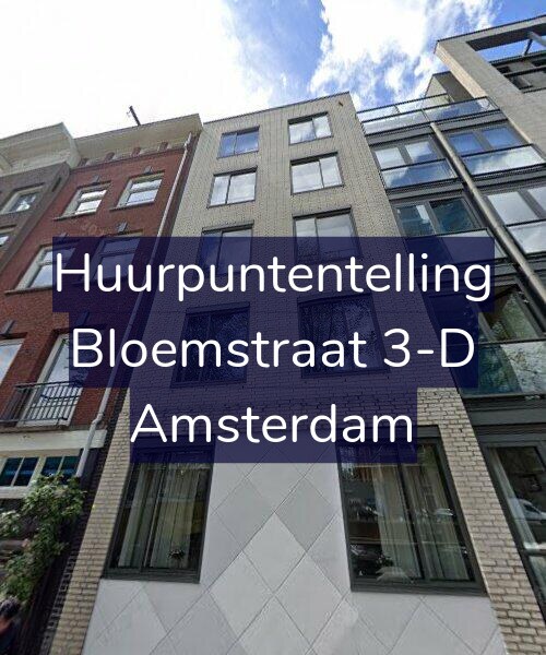 Foto gevel Huurpuntentelling voor Bloemstraat 3-D, Amsterdam