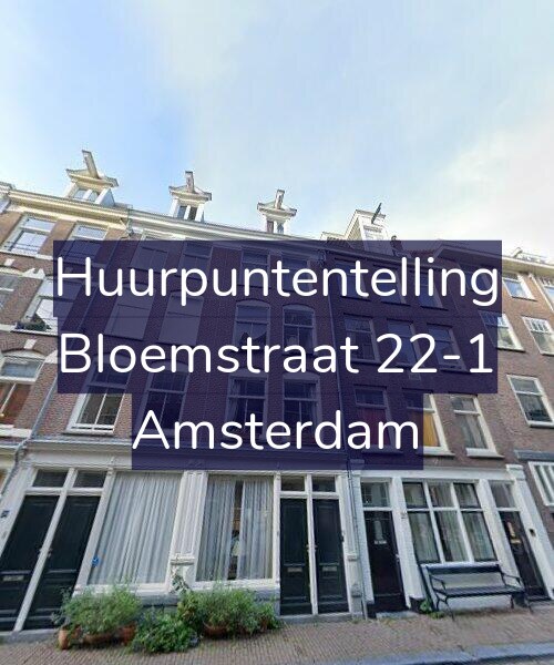 Foto gevel Huurpuntentelling voor Bloemstraat 22-1, Amsterdam