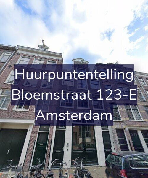 Foto gevel Huurpuntentelling voor Bloemstraat 123-E, Amsterdam