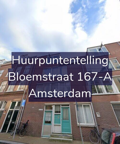 Foto gevel Huurpuntentelling voor Bloemstraat 167-A, Amsterdam