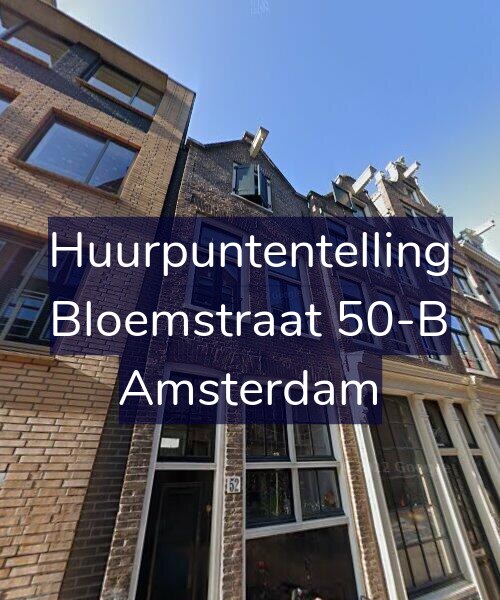 Foto gevel Huurpuntentelling voor Bloemstraat 50-B, Amsterdam
