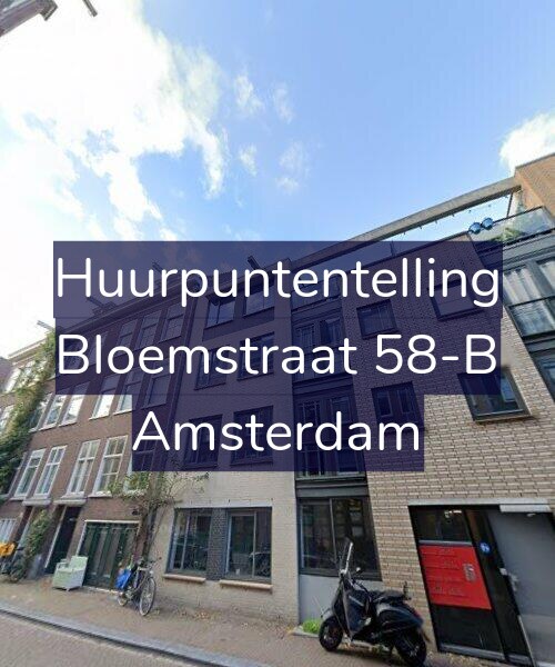 Foto gevel Huurpuntentelling voor Bloemstraat 58-B, Amsterdam